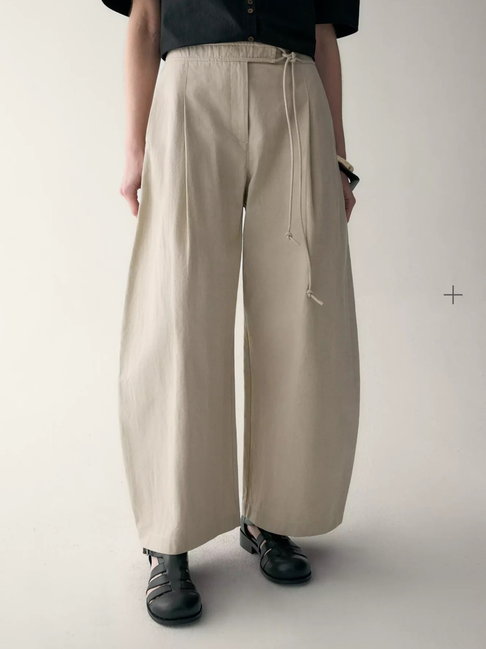 INSIS Cotton Linen Belted Pants